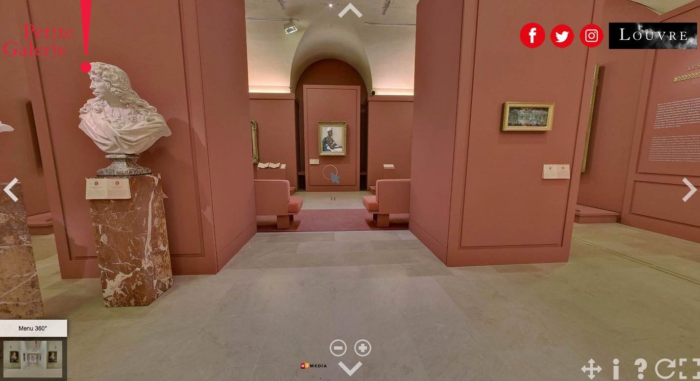 Louvre, one of the virtual museums