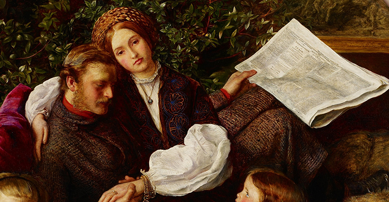 Everett Millais' painting Peace Concluded, 1856