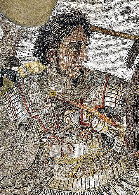 a mosaic of Alexander the Great, one of the famous poisonings in history