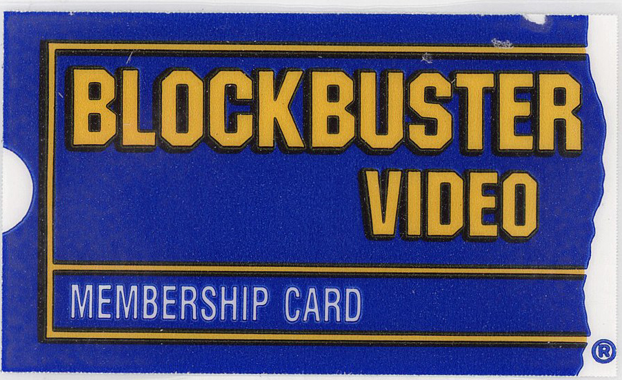 Blockbuster membership card