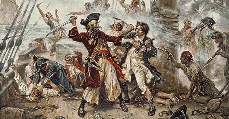 pirates in battle, featured image