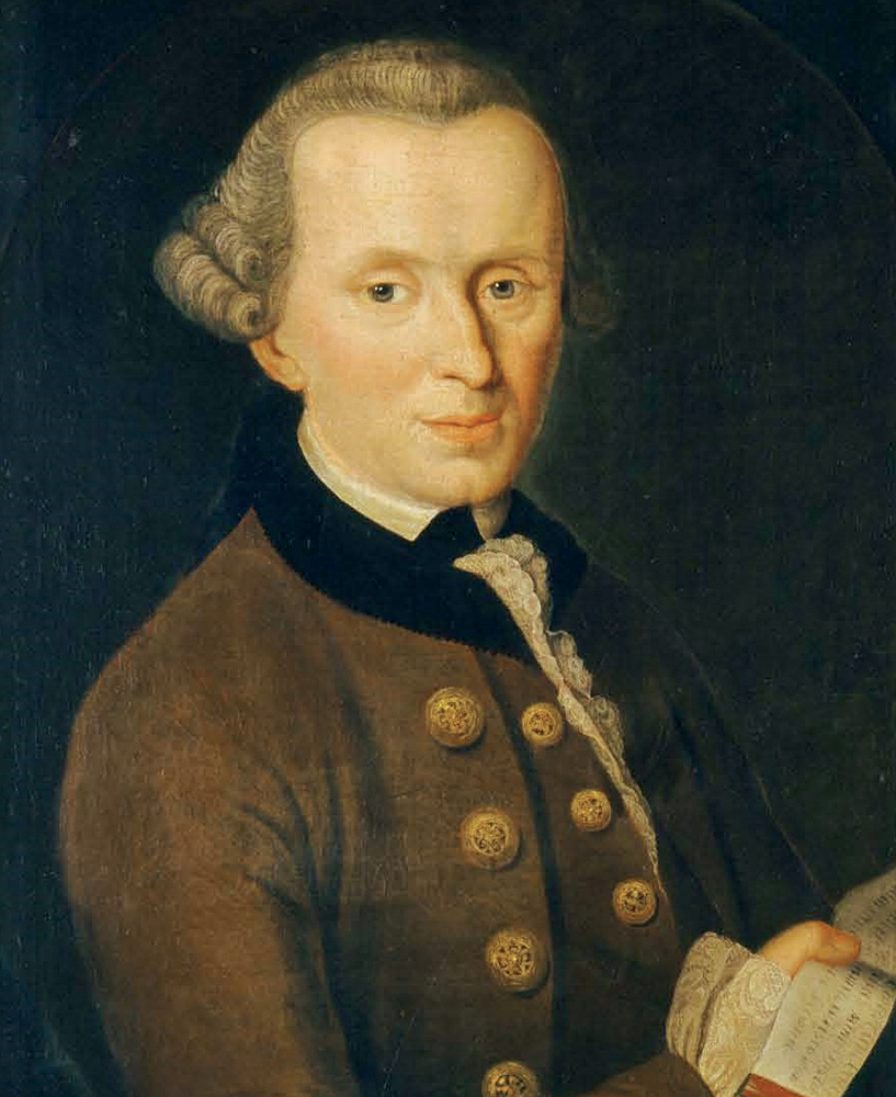 Philosopher Immanuel Kant portrait by Johann Gottlieb Becker, 1768