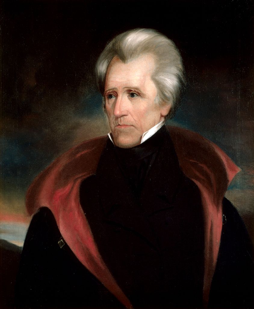 portrait of Andrew Jackson, 1767-1845