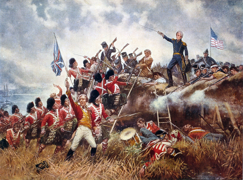 a painting of The Battle of New Orleans