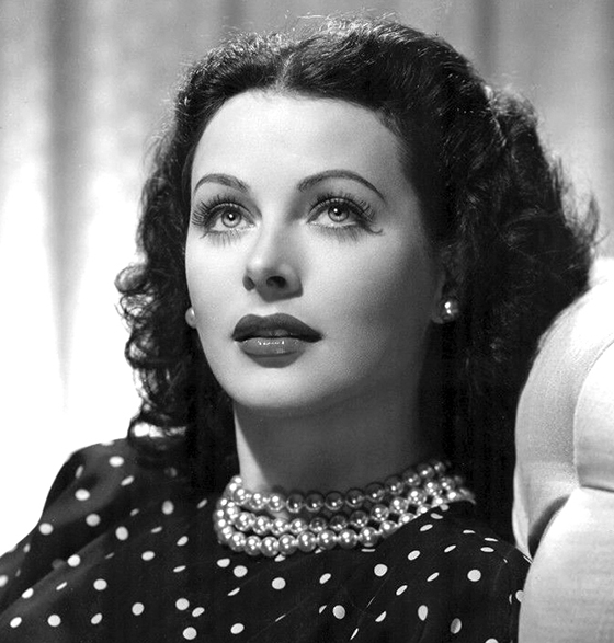 Hedy Lamarr on a publicity photo for The Heavenly Body, 1944