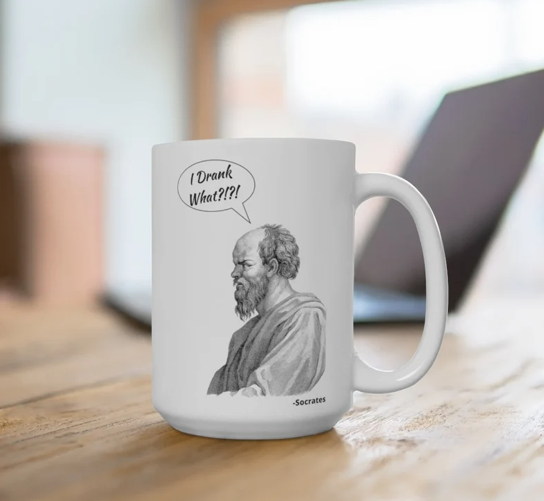 Socrates mug, one of the best gifts for history buffs