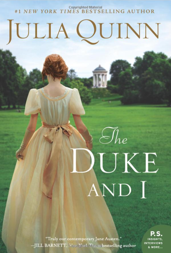 screenshot of book cover, The Duke and I by by Julia Quinn